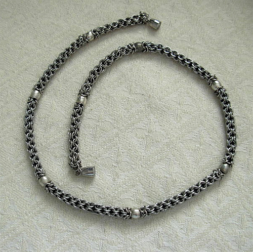 images/mens stainless steel chanimaille necklace